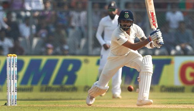 Virat Kohli bats during day 3 of the fourth Test match between India and England held at the Wankhede Stadium, Mumbai on Saturday(BCCI)