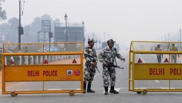 Intelligence alerts on terrorist threats in the Capital were 50% down over the past five years.(HT File Photo) Intelligence alerts on terrorist threats in the Capital were 50% down over the past five years.(HT File Photo)