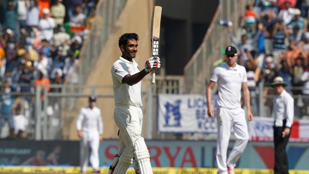 Jayant Yadav became the first Indian No.9 batsman to score a Test century. (BCCI) 