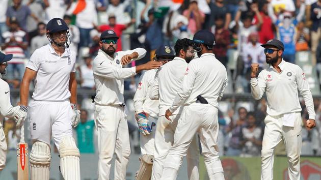 Ravindra Jadeja struck twice as he removed Alastair Cook and Moeen Ali. (BCCI) 