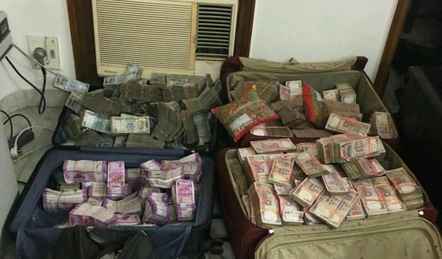 The police then in association with the I-T department raided Tandon’s office on Saturday night and recovered Rs 13.56 crore in cash.