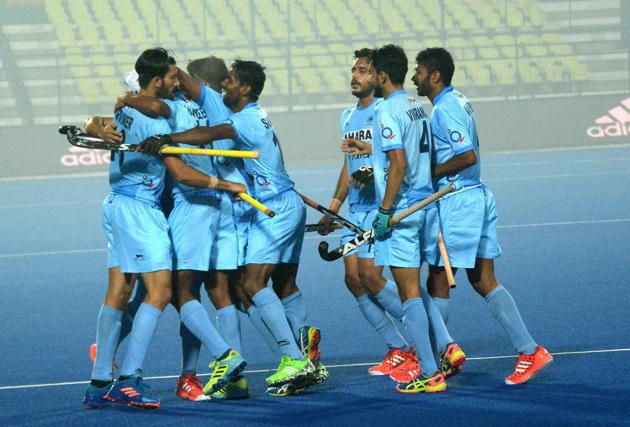 Indian team beat England 5-3 on Saturday. (PTI) Indian team beat England 5-3 on Saturday. (PTI)