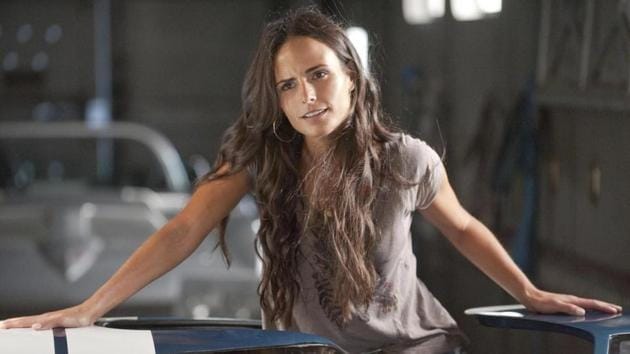 Mia Toretto, Dom’s younger sister and a former member of his team who has settled down with her partner, Brian, and their son, Jack. (Universal)