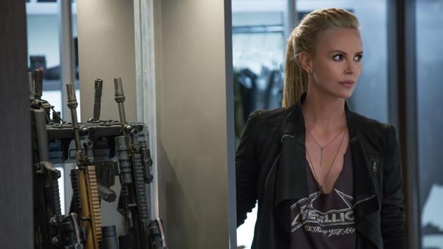 Charlize Theron as Cipher, a criminal who manages to recruit Dom into working against his allies in the Fate of the Furious. (Universal)