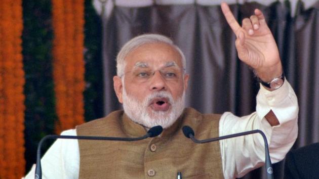 Prime Minister Narendra Modi at a campaign rally in Kushinagar in Uttar Pradesh. (PTI) Prime Minister Narendra Modi at a campaign rally in Kushinagar in Uttar Pradesh. (PTI)