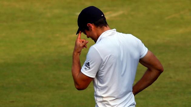 England skipper Alastair Cook admitted that they erred in picking an extra seamer for the Mumbai Test as the pitch had nothing in it for the quicker bowlers. (REUTERS) England skipper Alastair Cook admitted that they erred in picking an extra seamer for the Mumbai Test as the pitch had nothing in it for the quicker bowlers. (REUTERS)