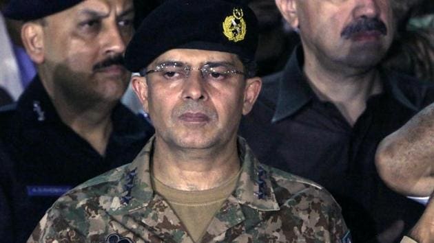 Lt. Gen Naveed Mukhtar attends a funeral in Karachi in July.(AP File) Lt. Gen Naveed Mukhtar attends a funeral in Karachi in July.(AP File)