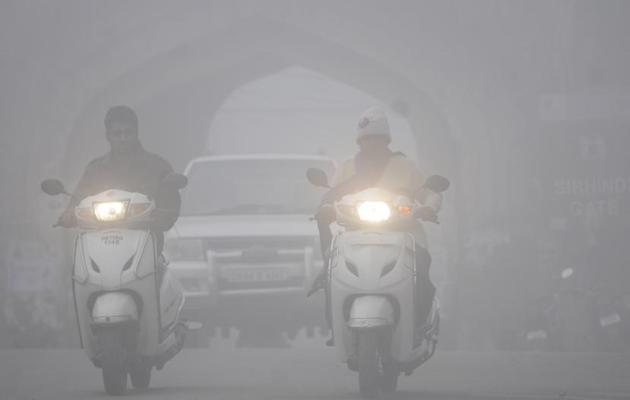 Patiala too saw a foggy day on Monday, December 12. (Bharat Bhushan/HT)