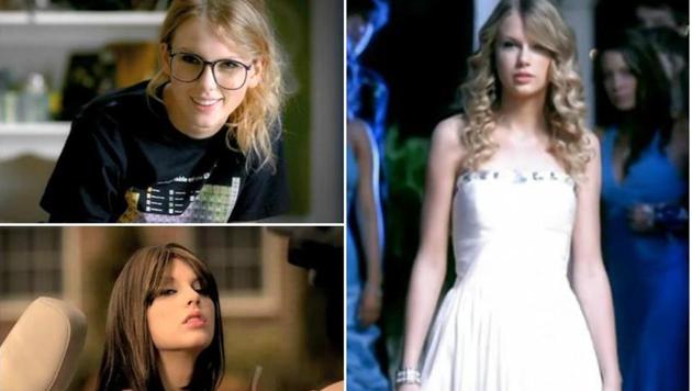 2008 was still all about romantic stories for her. She delivered another hit, You Belong With Me, in the same album where she played a goofy, dorky girl who could not tell what was in her heart to the guy she liked. Of course, everyone remembers the white dress and the Cinderella moment at the end of the video. 2008 was still all about romantic stories for her. She delivered another hit, You Belong With Me, in the same album where she played a goofy, dorky girl who could not tell what was in her heart to the guy she liked. Of course, everyone remembers the white dress and the Cinderella moment at the end of the video.