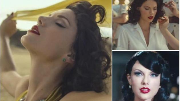 Taylor channelled the classic Hollywood beauty with glorious, jet black hair in Wildest Dream, also in 2014. She can rock anything. Taylor channelled the classic Hollywood beauty with glorious, jet black hair in Wildest Dream, also in 2014. She can rock anything.