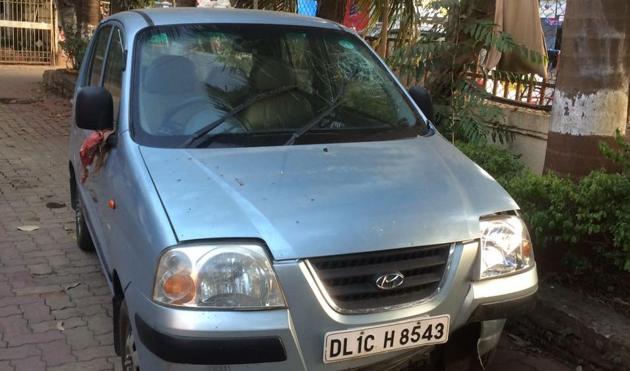 Driver Sangeeta Santoshkumar Rai was driving and the children were on their bicycles and were crossing the road when the car came and hit them.(HT Photo) Driver Sangeeta Santoshkumar Rai was driving and the children were on their bicycles and were crossing the road when the car came and hit them.(HT Photo)