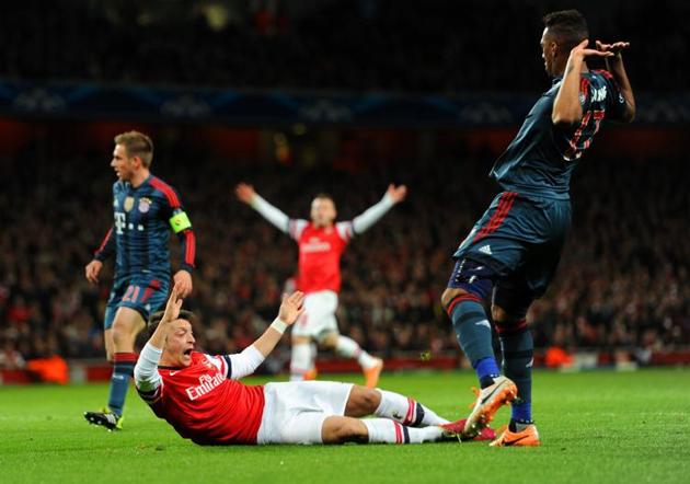 The Germans Bayern Munich have beaten English Premier League’s Arsenal five times in their 10 Champions League meetings with two draws and three defeats. No wonder Jerome Boateng and Mesut Ozil are trading jibes already. (Getty) The Germans Bayern Munich have beaten English Premier League’s Arsenal five times in their 10 Champions League meetings with two draws and three defeats. No wonder Jerome Boateng and Mesut Ozil are trading jibes already. (Getty)