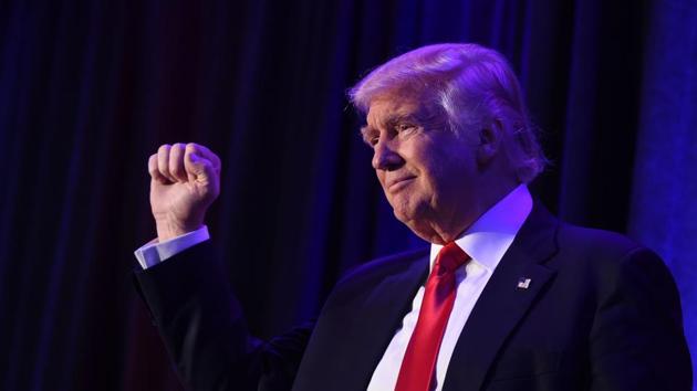 This file photo taken on November 9, 2016 shows US President-elect Donald Trump as he arrives at the New York Hilton Midtown in New York. (AFP Photo) This file photo taken on November 9, 2016 shows US President-elect Donald Trump as he arrives at the New York Hilton Midtown in New York. (AFP Photo)