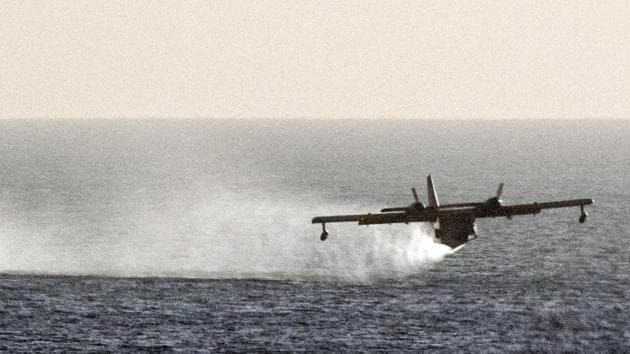 The plane took off from MacArthur Airport, Long Island, heading to Calverton in New York, but went down in the waters of the Long Island Sound on Sunday. (AFP file photo for representation) The plane took off from MacArthur Airport, Long Island, heading to Calverton in New York, but went down in the waters of the Long Island Sound on Sunday. (AFP file photo for representation)
