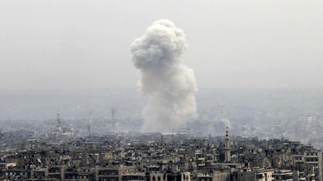 A coalition air strike in Syria killed three Islamic State leaders involved in plotting foreign attacks, including two men who helped facilitate last year’s attacks in Paris. (AP Representational Photo) A coalition air strike in Syria killed three Islamic State leaders involved in plotting foreign attacks, including two men who helped facilitate last year’s attacks in Paris. (AP Representational Photo)