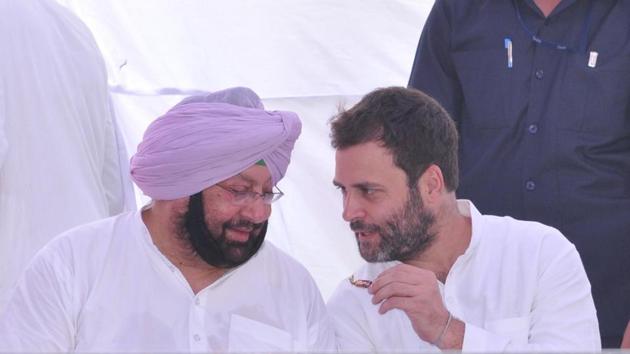 Punjab Congress chief Capt Amarinder Singh with the party’s vice-president, Rahul Gandhi. (HT File Photo) Punjab Congress chief Capt Amarinder Singh with the party’s vice-president, Rahul Gandhi. (HT File Photo)