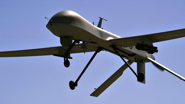 US Air Force MQ-1B Predator remotely piloted aircraft flies overhead during a training mission in Nevada. (AFP file photo) US Air Force MQ-1B Predator remotely piloted aircraft flies overhead during a training mission in Nevada. (AFP file photo)