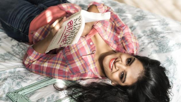 Comedian Kaneez Surka at Bandra apartment(Photo: Aalok Soni/HT)