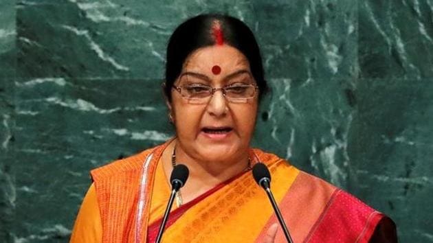 Minister of external affairs Sushma Swaraj. (Reuters file photo) Minister of external affairs Sushma Swaraj. (Reuters file photo)