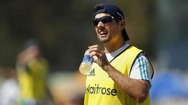 England's test cricket team captain, Alastair Cook, takes a break. (AP) England's test cricket team captain, Alastair Cook, takes a break. (AP)