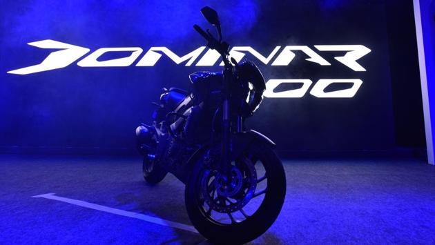 It is Bajaj’s newest flagship product showcasing new technology and high-performance motocycles. (Sanjeev Verma/HT PHOTO)