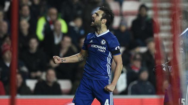 Chelsea F.C.’s manager Antonio Conte has praised Cesc Fabregas’ contribution after the team was guaranteed a top spot finish heading into the Christmas season. (AFP) Chelsea F.C.’s manager Antonio Conte has praised Cesc Fabregas’ contribution after the team was guaranteed a top spot finish heading into the Christmas season. (AFP)