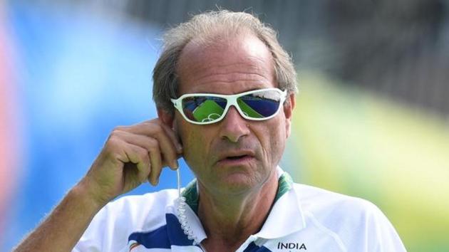 India's coach Roelant Wouter Oltmans has found a new way to ensuring that his team arrives on time during practice.(AFP)