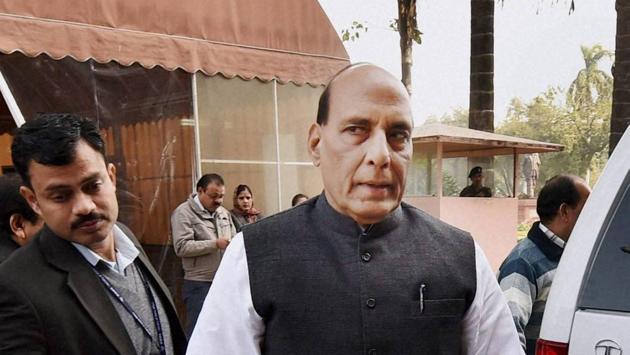New Delhi: Home Minister Rajnath Singh at Parliament House during the winter session, in New Delhi on Thursday. PTI Photo by Shahbaz Khan(PTI12_15_2016_000097b) (PTI) New Delhi: Home Minister Rajnath Singh at Parliament House during the winter session, in New Delhi on Thursday. PTI Photo by Shahbaz Khan(PTI12_15_2016_000097b) (PTI)
