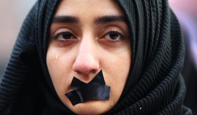 A Turkish student cries during a protest to show solidarity with the trapped citizens of Aleppo, Syria. (Reuters) A Turkish student cries during a protest to show solidarity with the trapped citizens of Aleppo, Syria. (Reuters)