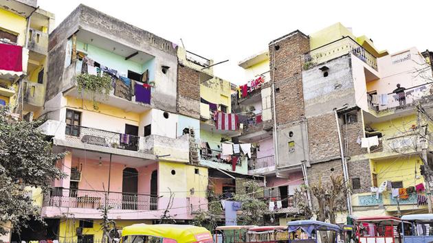 The Tilak Vihar area in Tilak Nagar, where several of the families of the victims of the anti-Sikh riots in 1984 live, are in bad shape. The revamp will be done by Delhi government’s DUSIB. (HT Photo) The Tilak Vihar area in Tilak Nagar, where several of the families of the victims of the anti-Sikh riots in 1984 live, are in bad shape. The revamp will be done by Delhi government’s DUSIB. (HT Photo)