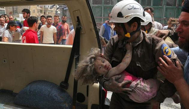 Air and ground strikes have killed hundreds of civilians and left hundreds of thousands without homes, food and water. (Agency File Photo) Air and ground strikes have killed hundreds of civilians and left hundreds of thousands without homes, food and water. (Agency File Photo)
