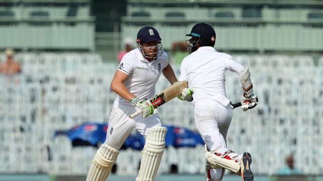 Jonny Bairstow  gave Moeen Ali good company as England continued to push forward. (BCCI) 