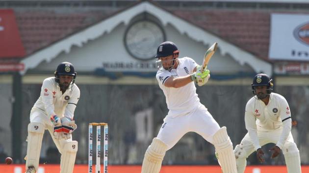 Jonny Bairstow launched three sixes as he continued to attack the spinners. (Photo by: BCCI) 