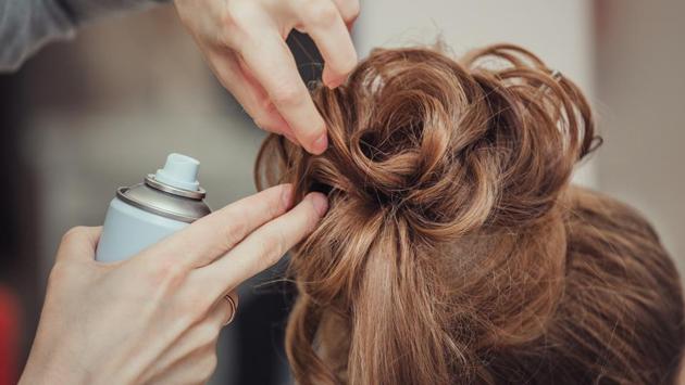 Keep hair spray or styling gel away from face as much as possible when styling hair. Many hair products contain oils that can make acne worse. Try to use water-based products. (Shutterstock) Keep hair spray or styling gel away from face as much as possible when styling hair. Many hair products contain oils that can make acne worse. Try to use water-based products. (Shutterstock)