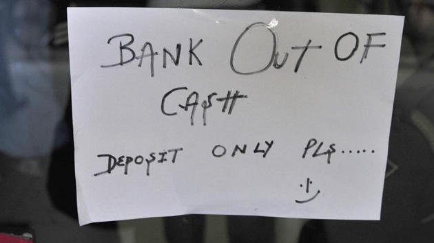 Though an amount of Rs 110 crore was deposited in the accounts of the panchayats, shortage of cash at banks has hampered the schemes. Though an amount of Rs 110 crore was deposited in the accounts of the panchayats, shortage of cash at banks has hampered the schemes.