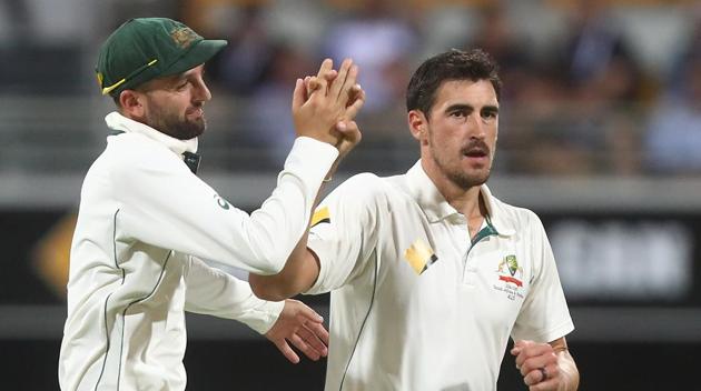 Mitchell Starc and Nathan Lyon picked up the wickets as Australia consolidated their dominant position against Pakistan in Brisbane. (Getty Images) Mitchell Starc and Nathan Lyon picked up the wickets as Australia consolidated their dominant position against Pakistan in Brisbane. (Getty Images)