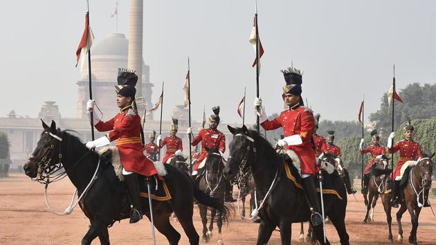 The President’s Bodyguard, raised in 1773, is the senior most Regiment of the Indian Army.  (Raj K Raj/HT PHOTO) 