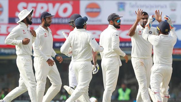Ravichandran Ashwin got India off to a great start on day 2 of the Chennai Test as he dismissed Ben Stokes for 6. (BCCI) Ravichandran Ashwin got India off to a great start on day 2 of the Chennai Test as he dismissed Ben Stokes for 6. (BCCI)