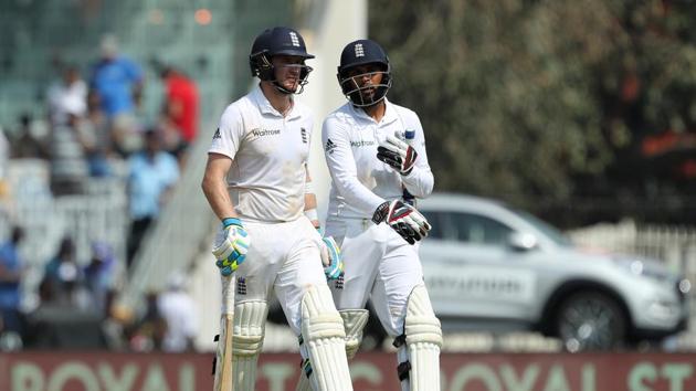 Liam Dawson and Adil Rashid strung together a record 108-run stand for the eighth wicket, the highest for England vs India in Tests. (BCCI) Liam Dawson and Adil Rashid strung together a record 108-run stand for the eighth wicket, the highest for England vs India in Tests. (BCCI)