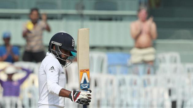 Adil Rashid notched up his second fifty as England crossed 400. (BCCI) Adil Rashid notched up his second fifty as England crossed 400. (BCCI)