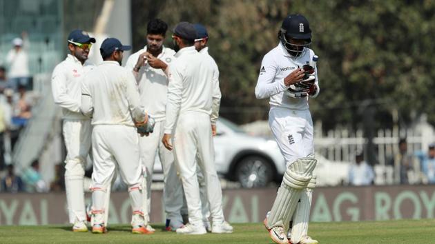 However, after the lunch break, Rashid departed to a poor stroke for 60 as Umesh Yadav got the wicket. (BCCI) 