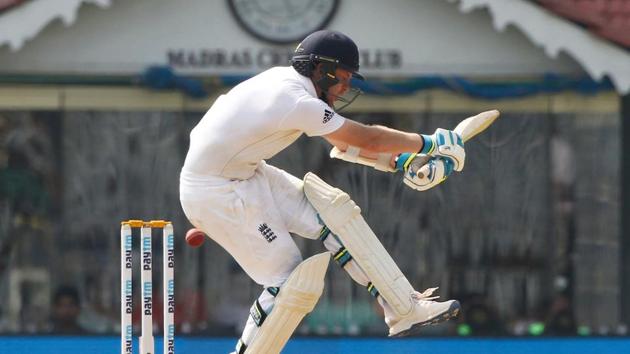 Liam Dawson continued to battle on as England reached 450. (BCCI) 