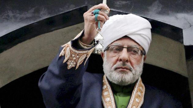 The head cleric of Hazratbal Shrine in Srinagar displays a Holy Relic, believed to be a hair from the beard of Prophet Muhammed, for devotees on the first Friday after Eid-e-Milad-un-Nabi. (S Irfan / PTI) The head cleric of Hazratbal Shrine in Srinagar displays a Holy Relic, believed to be a hair from the beard of Prophet Muhammed, for devotees on the first Friday after Eid-e-Milad-un-Nabi. (S Irfan / PTI)