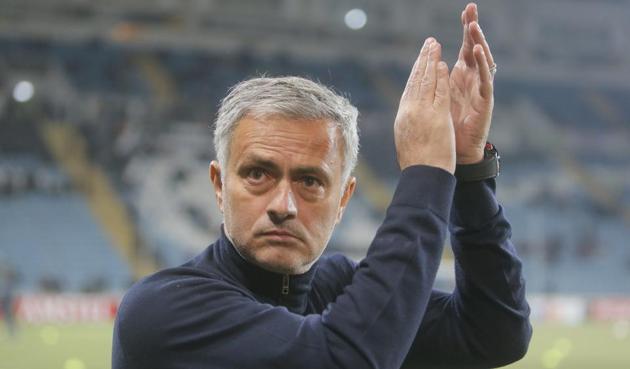 Manchester United's coach Jose Mourinho waves to fans prior the Europa League match against Zorya Luhansk. (AP) Manchester United's coach Jose Mourinho waves to fans prior the Europa League match against Zorya Luhansk. (AP)