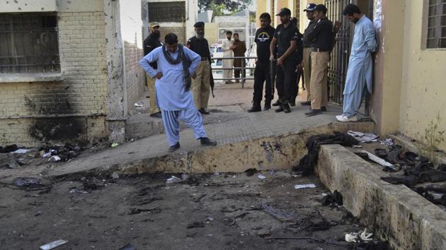 In this Tuesday, August 9, 2016 file photo, Pakistani security official visit the site of Monday's suicide bombing in Quetta, Pakistan. Pakistani government failed to curb Islamic militancy and extremism in the country, top court said in a scathing report on Friday, Dec. 16, 2016. (AP Photo) In this Tuesday, August 9, 2016 file photo, Pakistani security official visit the site of Monday's suicide bombing in Quetta, Pakistan. Pakistani government failed to curb Islamic militancy and extremism in the country, top court said in a scathing report on Friday, Dec. 16, 2016. (AP Photo)