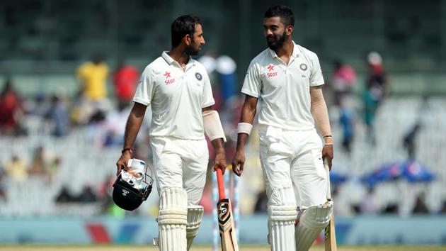 Both KL Rahul and Parthiv Patel strung together a 152-run opening stand for the opening wicket. (BCCI) Both KL Rahul and Parthiv Patel strung together a 152-run opening stand for the opening wicket. (BCCI)