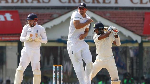 Cheteshwar Pujara started off confidently as India built on the advantage. (BCCI) 