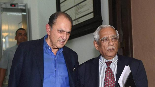 Tata Steel Independent Director, Nusli Wadia, and Subodh Bhargava, Director of Tata Motors leave Bombay House after Tata Motors' board meeting in Mumbai on Monday. (PTI) Tata Steel Independent Director, Nusli Wadia, and Subodh Bhargava, Director of Tata Motors leave Bombay House after Tata Motors' board meeting in Mumbai on Monday. (PTI)