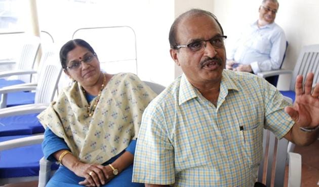 Karun Nair’s parents during Day 4 of the Chennai Test between India and England.(Photo: BCCI)