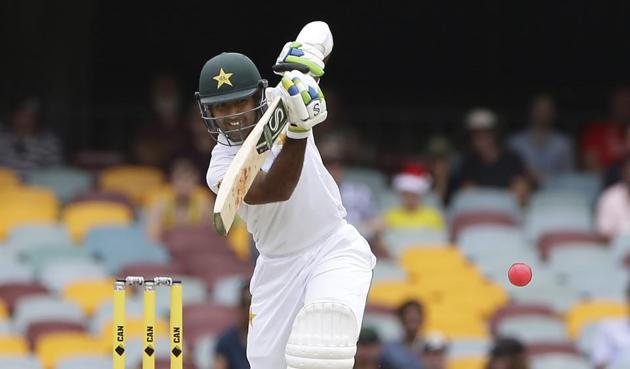 Pakistan's Asad Shafiq plays a shot during play on the final day of the first cricket test between Australia and Pakistan in Brisbane. (AP) Pakistan's Asad Shafiq plays a shot during play on the final day of the first cricket test between Australia and Pakistan in Brisbane. (AP)